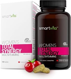 Smartvita - Women’s Multivitamins, Energy & Immune Booster, Women's Multivitamins for Wellness, Beauty Support, Hair Skin and Nails, Women's Vitamins, Smart Time Delay Release Technology, 120 Tablets