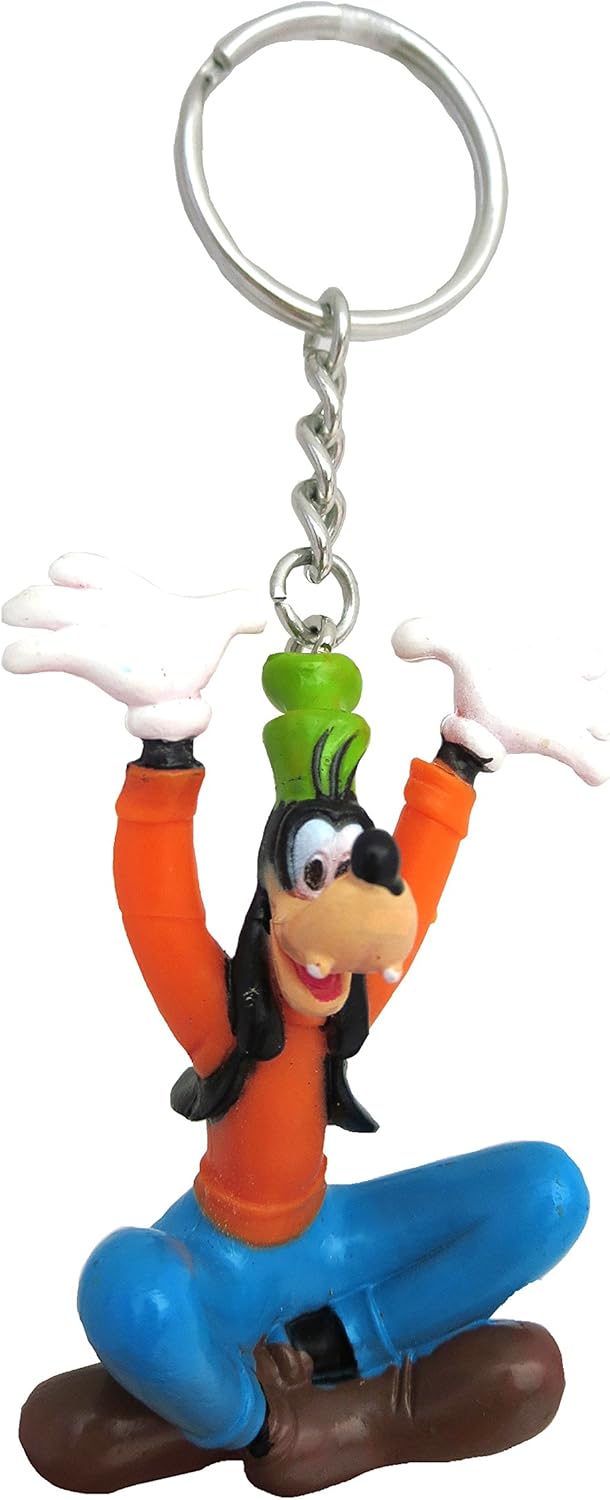 Disney Goofy Figural PVC Keyring,Multicolor Clothing