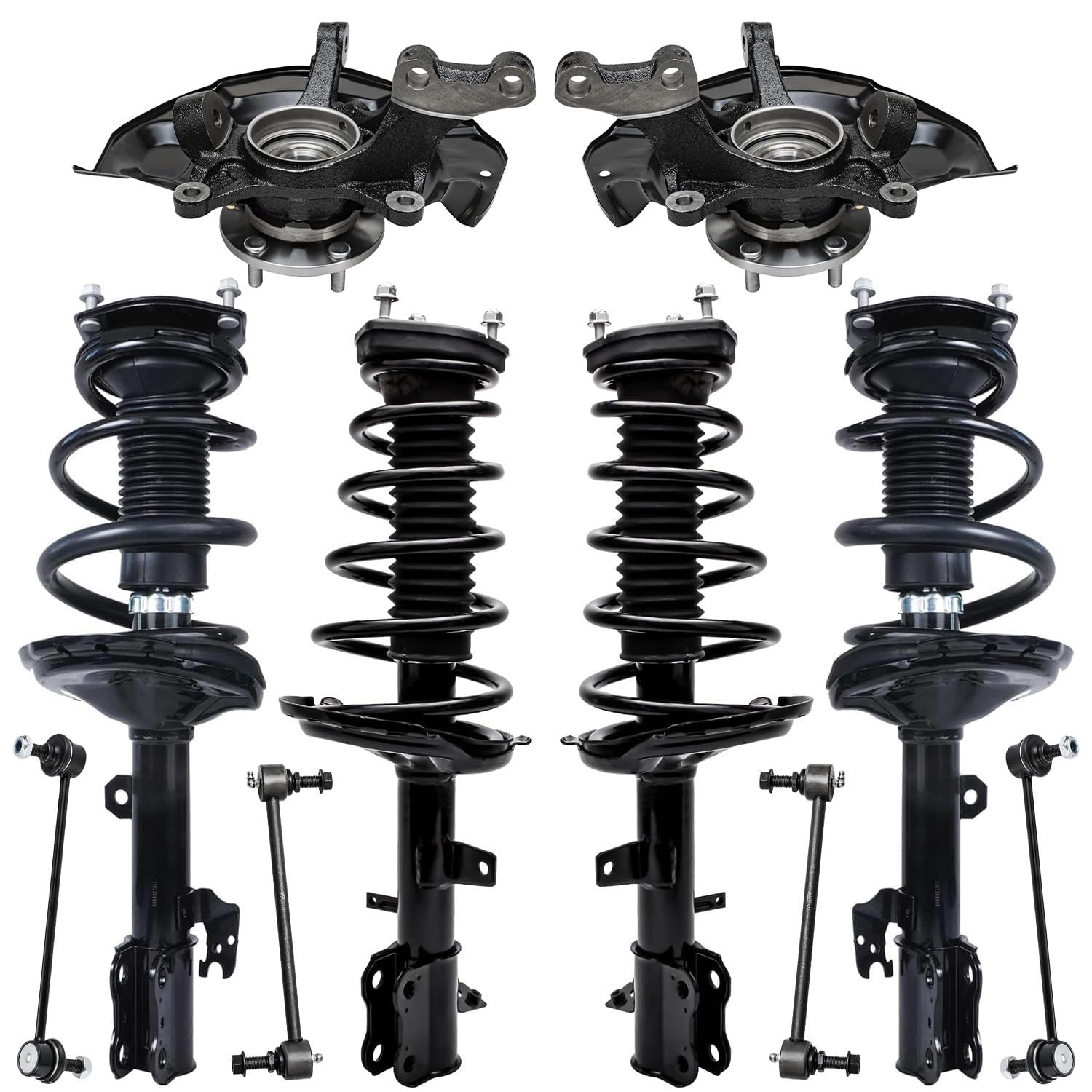 Detroit Axle - AWD Steering Knuckles Kit for 04-06 Lexus RX330, 07 RX350