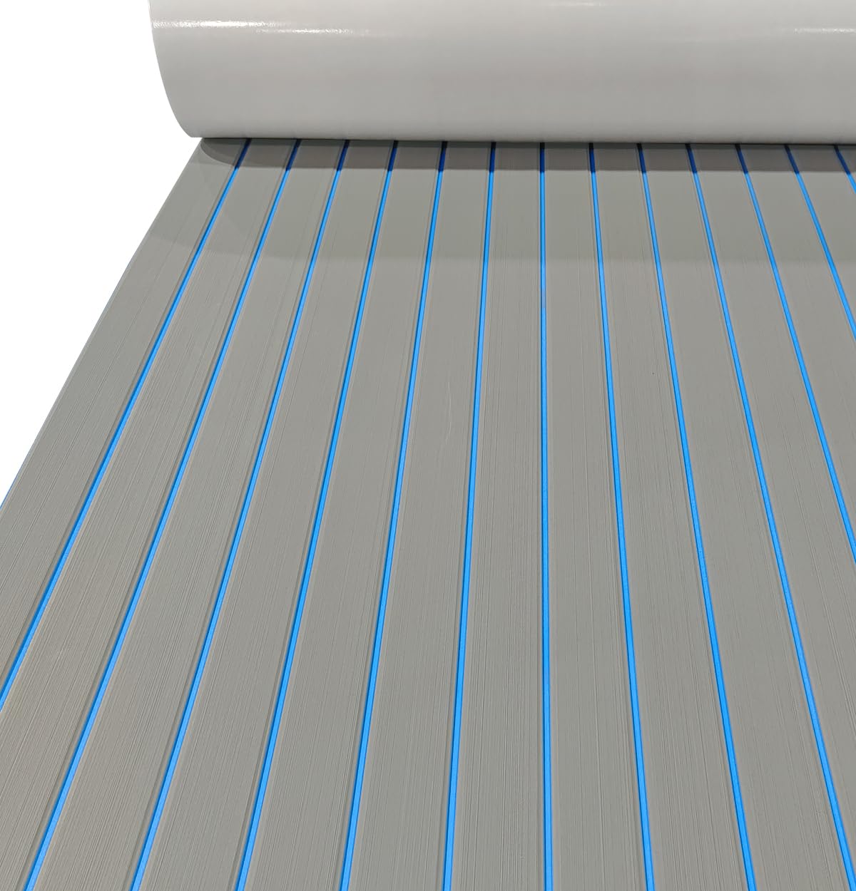Hjdeck EVA Foam Decking 94.5"x16.1" Self-Adhesive Non-Slip Faux Teak Boat Floor Mat for Fishing, Yacht, Swimming Pool, RV, Golf Cart