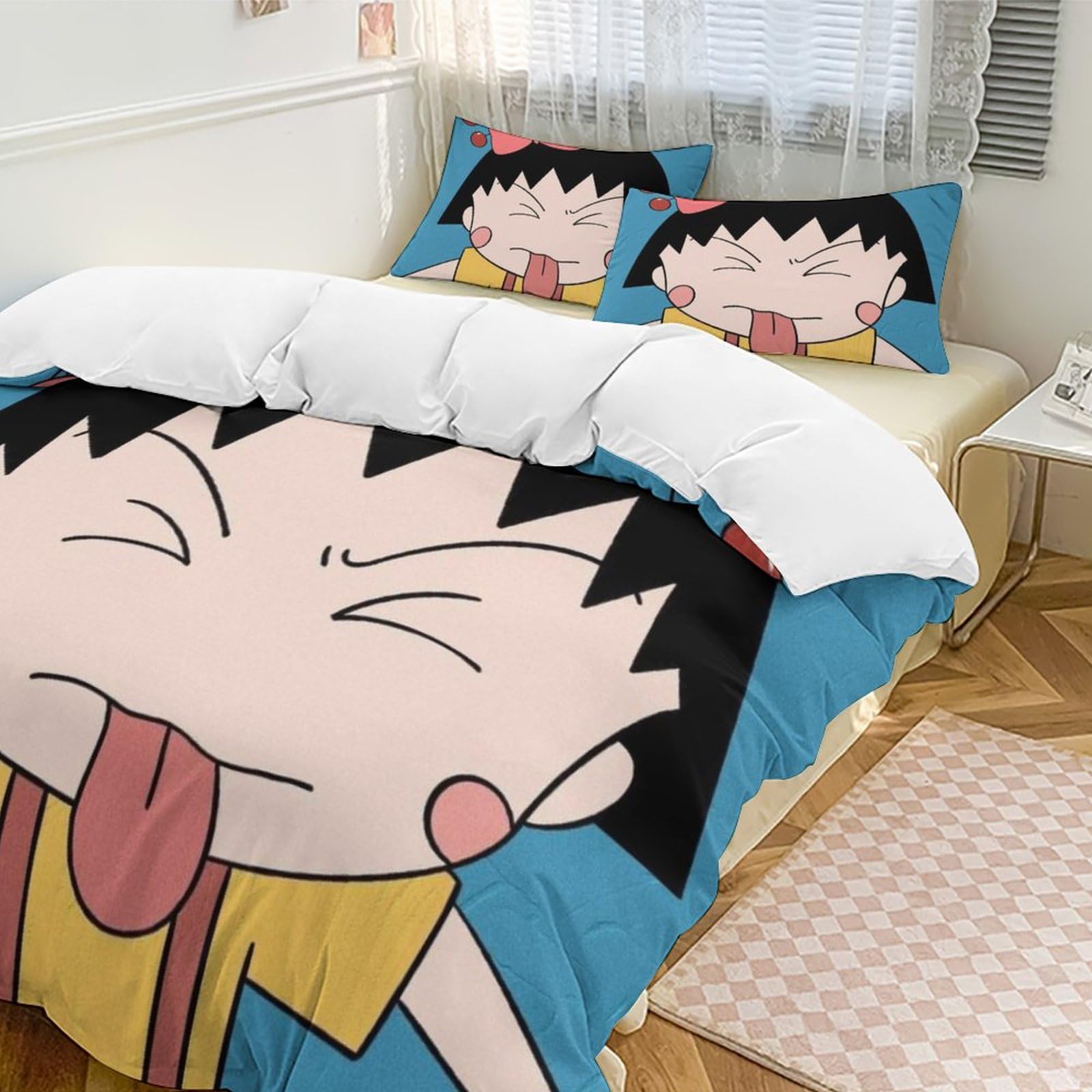 ちびまる子ちゃん　布団　カバー　（シングル） Amazon｜ちびまる子ちゃん 寝具セット シングル寝具カバーセット