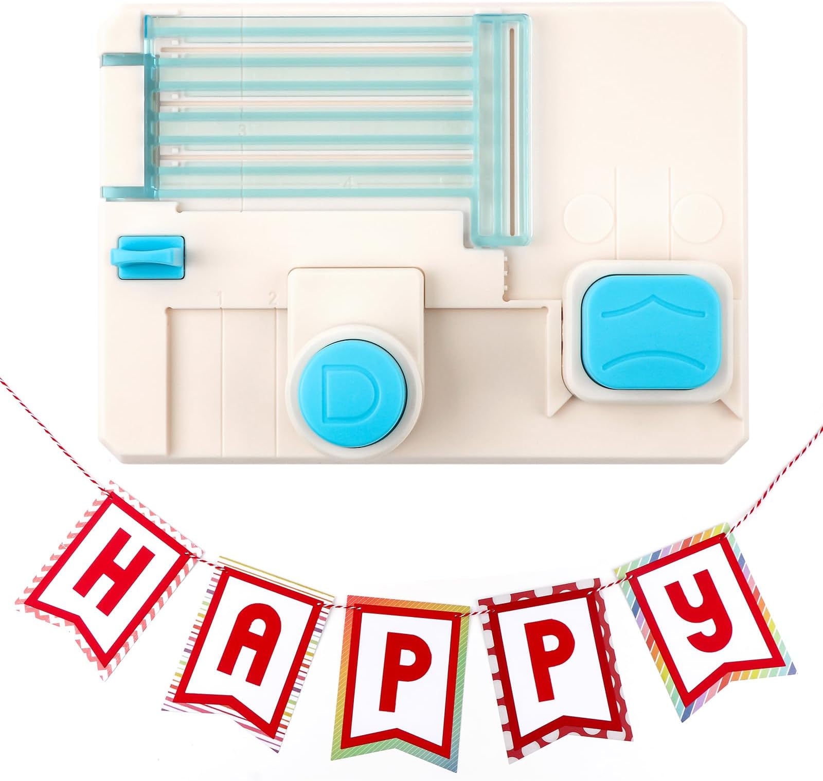 Briartw Mini Alphabet Punch Board for DIY Craft - Create 1.5"x2.5"Letters, Numbers & Punctuation | Scrapbooking,Card Making,Party Banners,Kids Crafts | Includes Step-by-Step Manual Portable 6"x4.25"