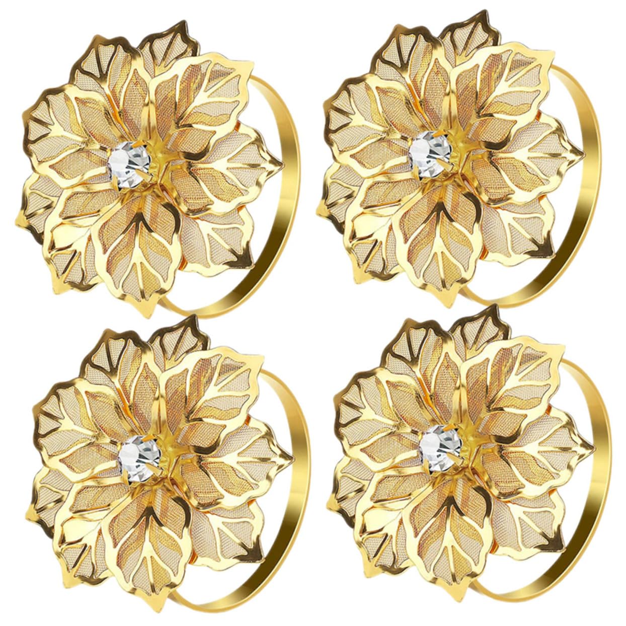 PRETYZOOM 20pezzi Anello Portatovaglioli Inossidabile Per Matrimonio e Feste Elegante Fibbia Per Tovaglioli Dorata Perfetta Per Decorazioni Di Tavola e Occasioni Speciali