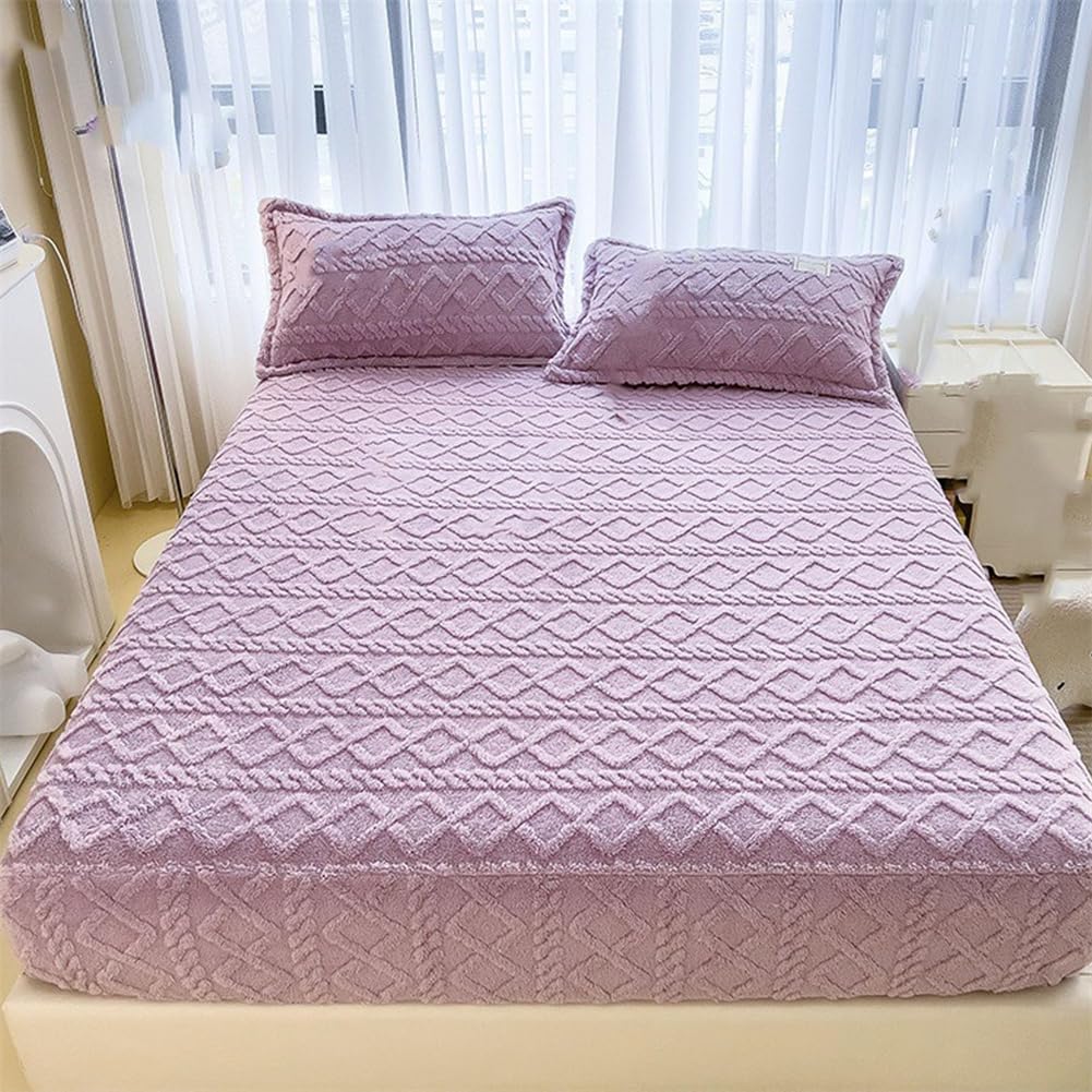 Luxus Faux Kaninchen Fell Samt Fleece Plüsch weich warm Bettwäsche-Set super bequeme Bett bezug Set cke Bettlaken Kissen bezüge  15