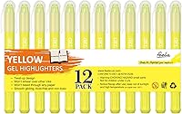 Vista 1 de feela 12 Pack Yellow Gel Bible Highlighters Markers Journaling Supplies, No Bleed Through For Highlighting Journal School Office