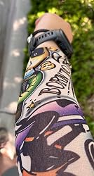 20 Stück Temporäre Tattoo-Armlinge – Designs Wie Tribal, Tiger, Drache, Totenkopf, Aus Stretch-Material, UV-Schutz