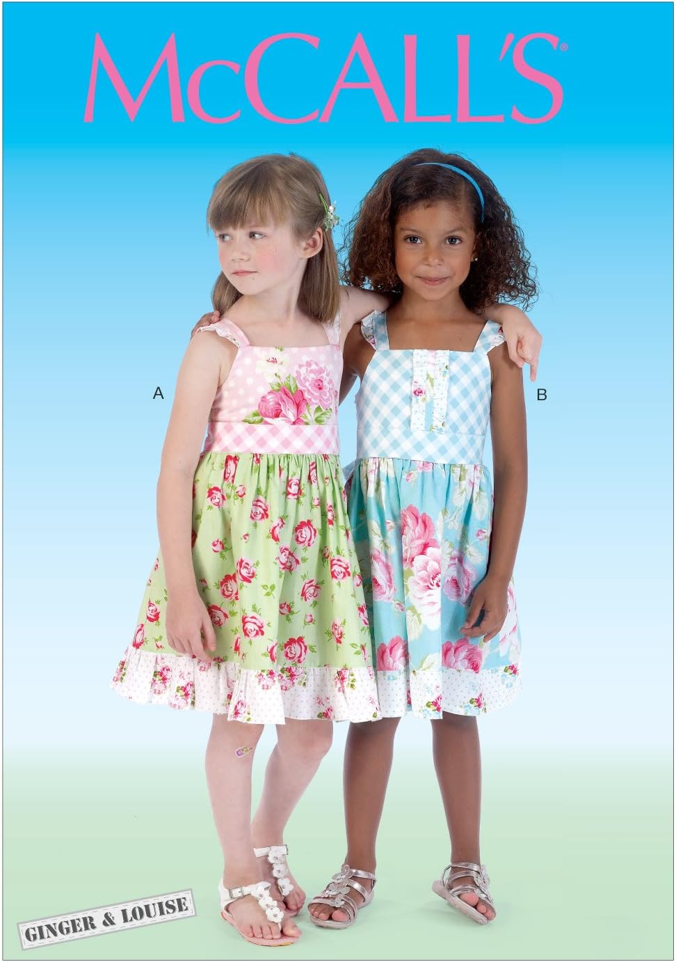 McCall's Pattern Company M7076 Children's/Girls' Dresses and Belt, Size CDD