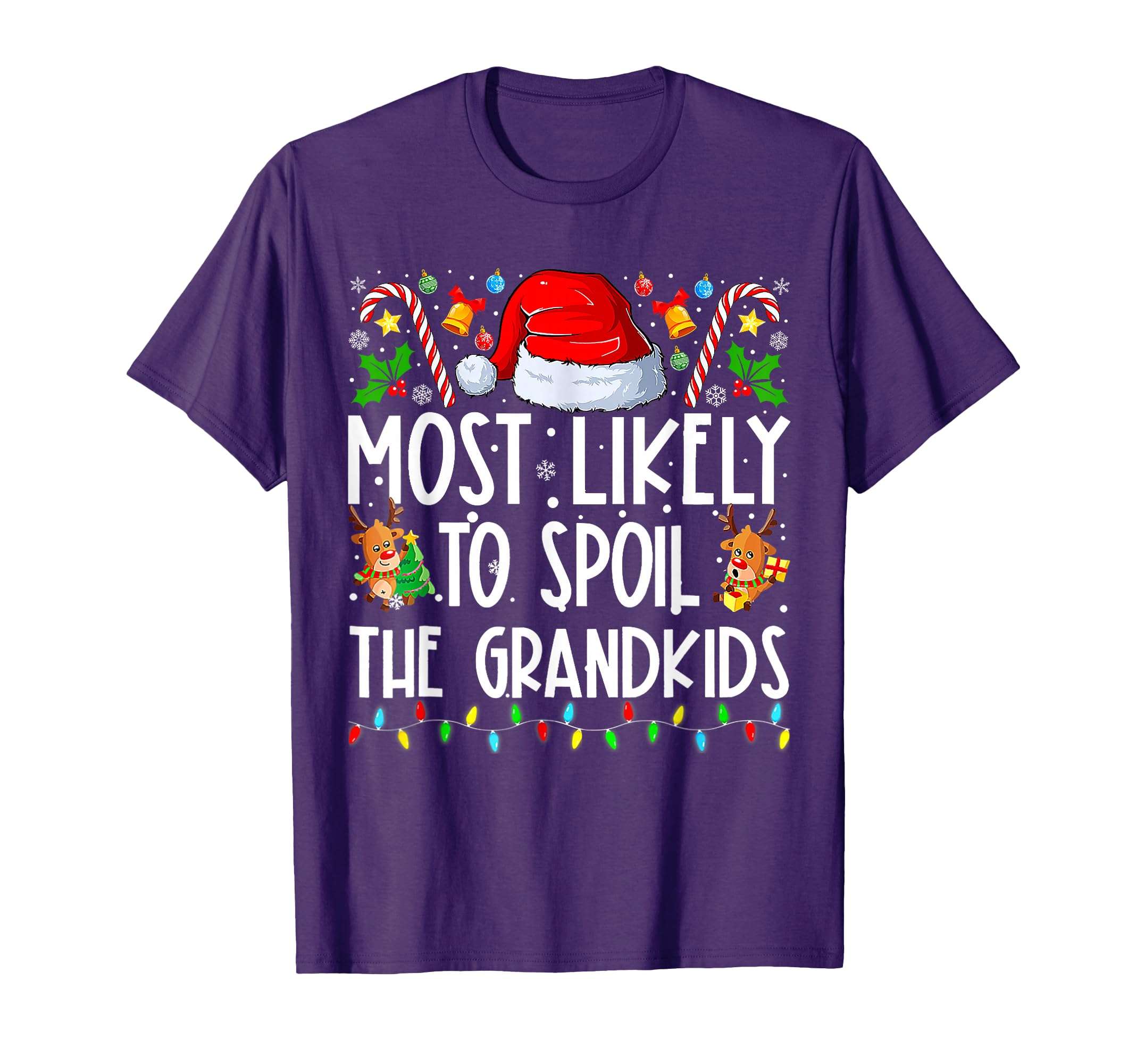Most Likely To Spoil The Grandkids Funny Christmas Grandma T-Shirt