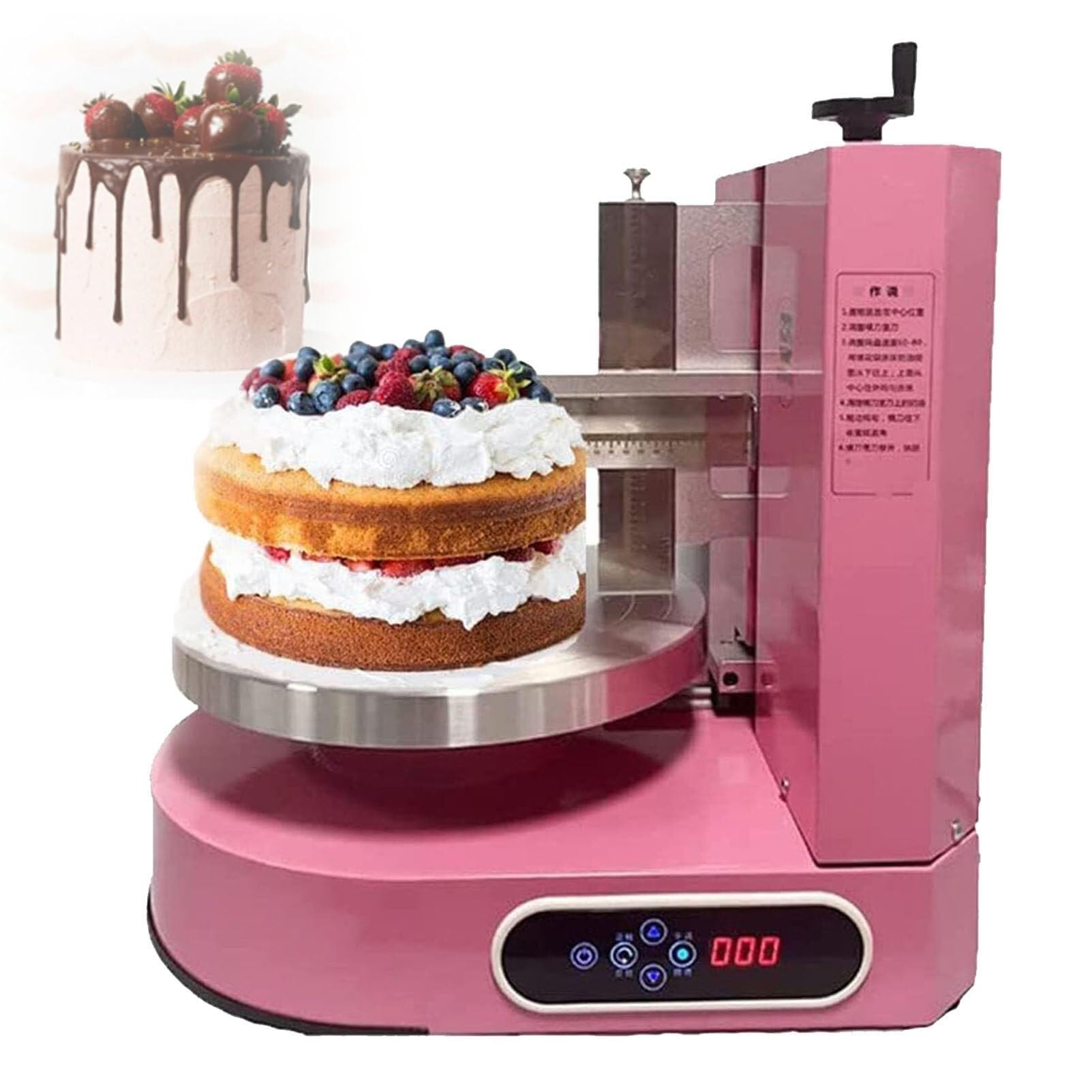 Máquina Giratoria Automática For Repostería De 4 A 12 Pulgadas For Repostería, Máquina For Decorar Repostería De Cumpleaños Con Capa Suave De Crema, Máquina For Untar Mantequilla Y Crema For Reposterí
