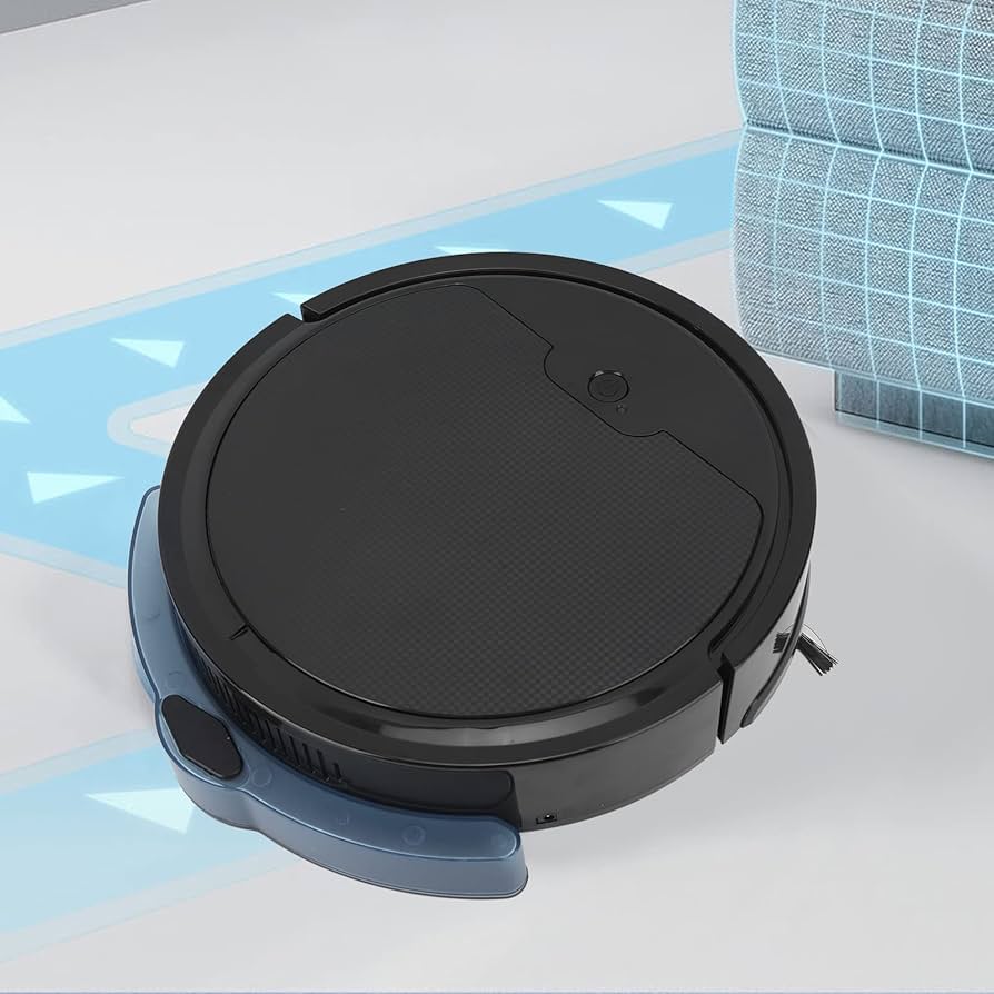 ROBO CLEANER 自動掃除機 限界を超えて理想に手を伸ばせ”、部屋の四隅で伸びるサイド