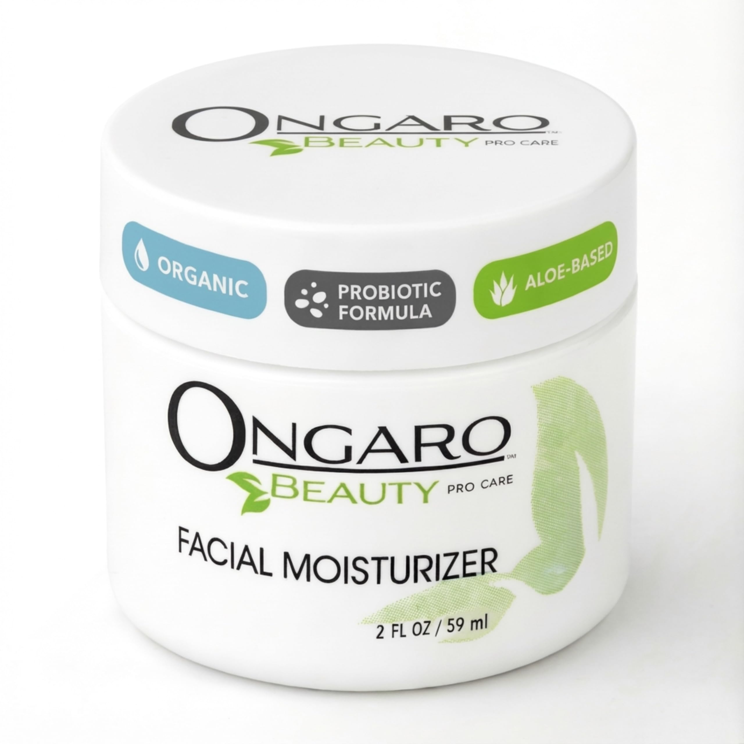 Ongaro Beauty Organic Probiotic Facial Moisturiser with Probiotic Technology, Organic Aloe Vera, Apple Stem Cells, and Peptides provides daily nourishment to the skin - 60ml