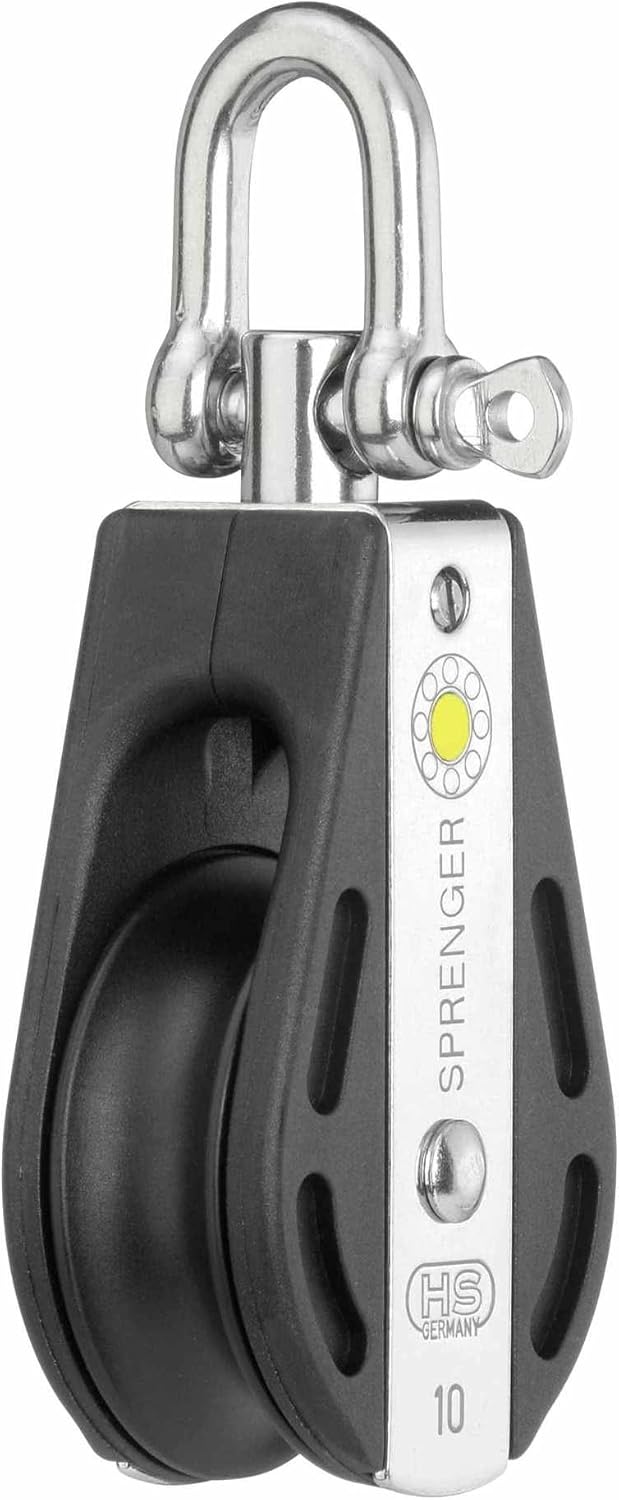 APUS10S Pulley HD Anti-Tangle, Stainless, for up to 10mm Rope