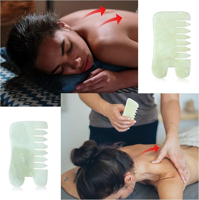 BBTO Peine de Jade para Masaje Capilar 2 Pzs miniatura 6