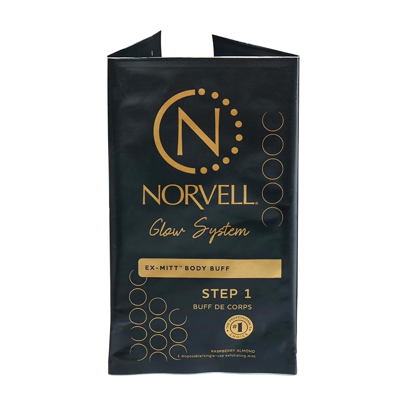Norvell eXmitt Luva Esfoliante Corporal Descartável para Preparação antes do Autobronzeador