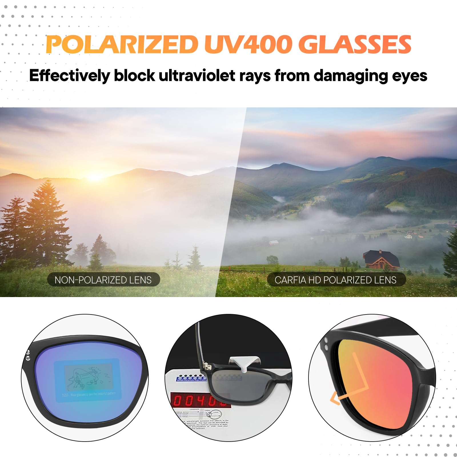 SPT111 - Lentes de sol polarizados para hombres y mujeres, lentes de sol retro con lentes de espejo con protección UV para conducir, correr, pescar, color rosa/plateado (paquete de 2)