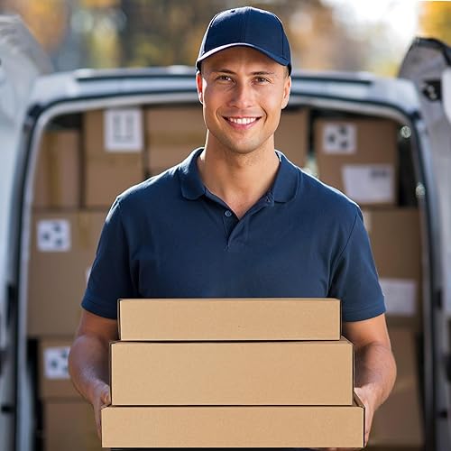 Miniatura 22 de Eupako Cajas de envío pequeñas de cartón corrugado de 9 x 6 x 2, paquete de 25 cajas de correo blancas para embalaje de pequeñas empresas, caja