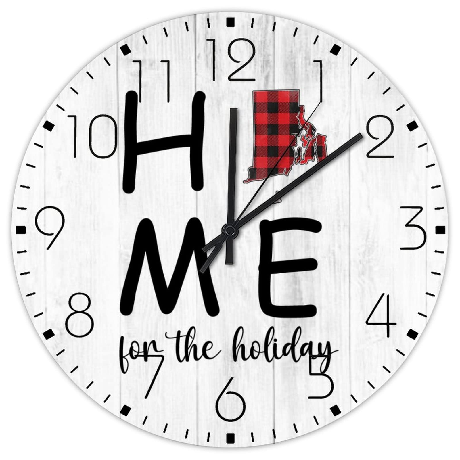 Horloges murales de campagne personnalisées en bois pour entrée et cuisine