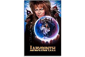 JGNHJC Labyrinth Movie Poster Canvas Wall Art, Unframed