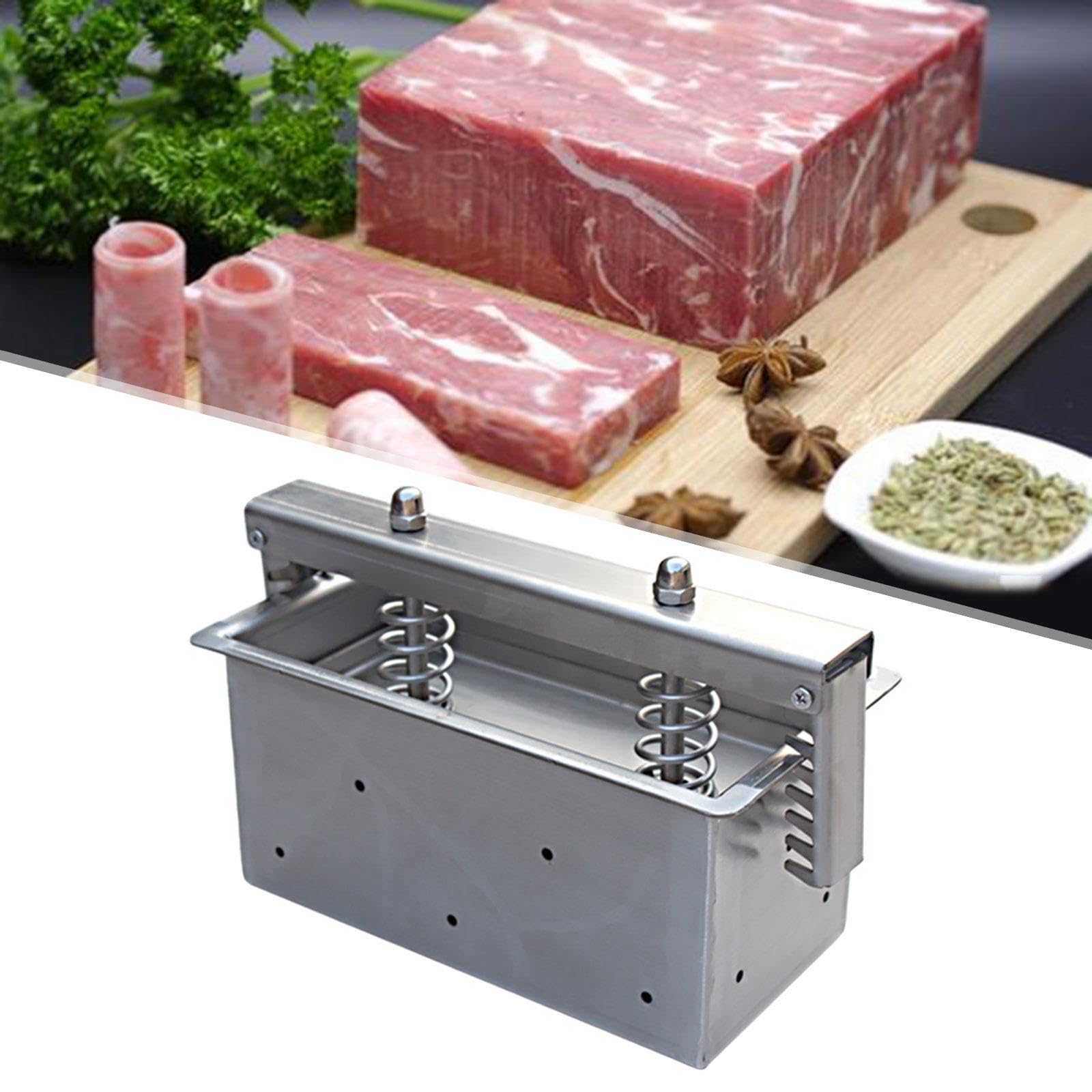 Stampo per carne in acciaio inox, per salumi e salumi, ideale per gli amanti della sau e dei salumi, 1000 g