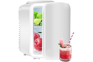 Simple Deluxe Portable Mini Fridge, 4L/6 Can Cooler and Warmer