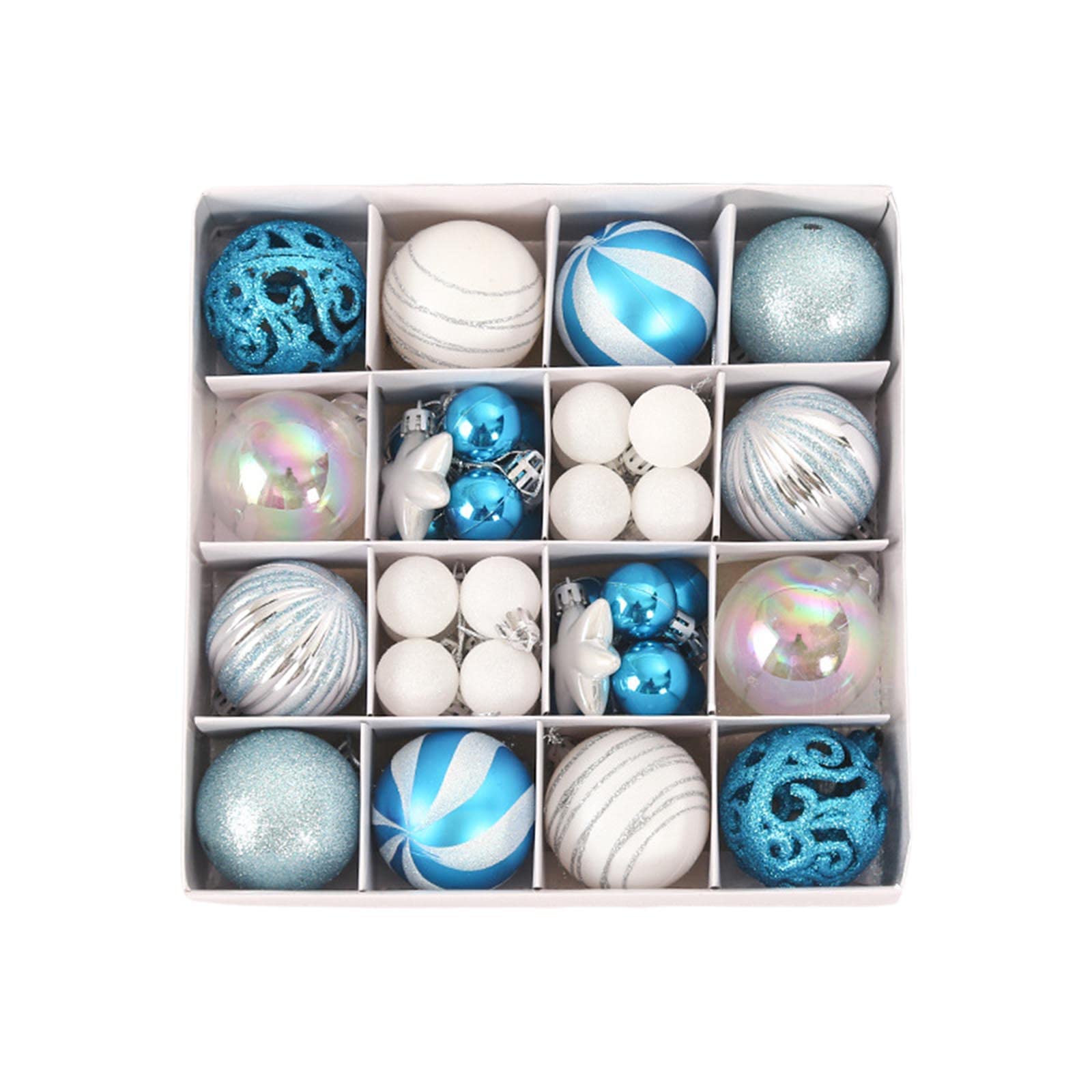 Kalttoy Decorative Christmas Tree Pendants 1 Set Hanging Christmas Ball Pendant Ornament Baubles Balls Ornaments Gift Ball