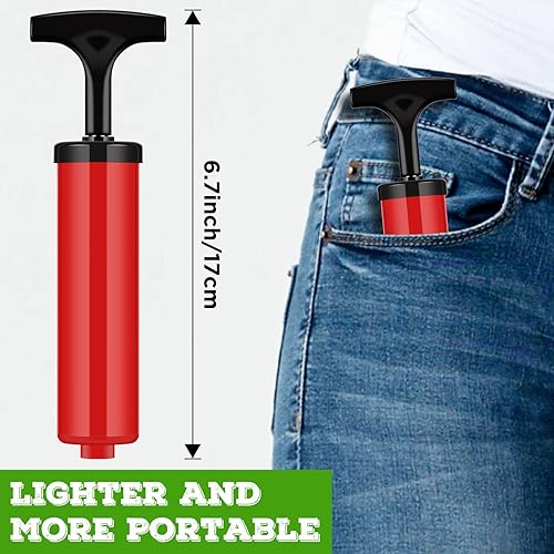 Miniatura 5 de Fumete 100 juegos de bomba de aire de bola que incluyen boquilla de aguja, manguera de extensión de bola de mano portátil, dispositivos de inflado y