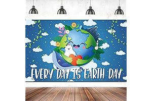 Extra Large 71" x 43" Happy Earth Day Banner