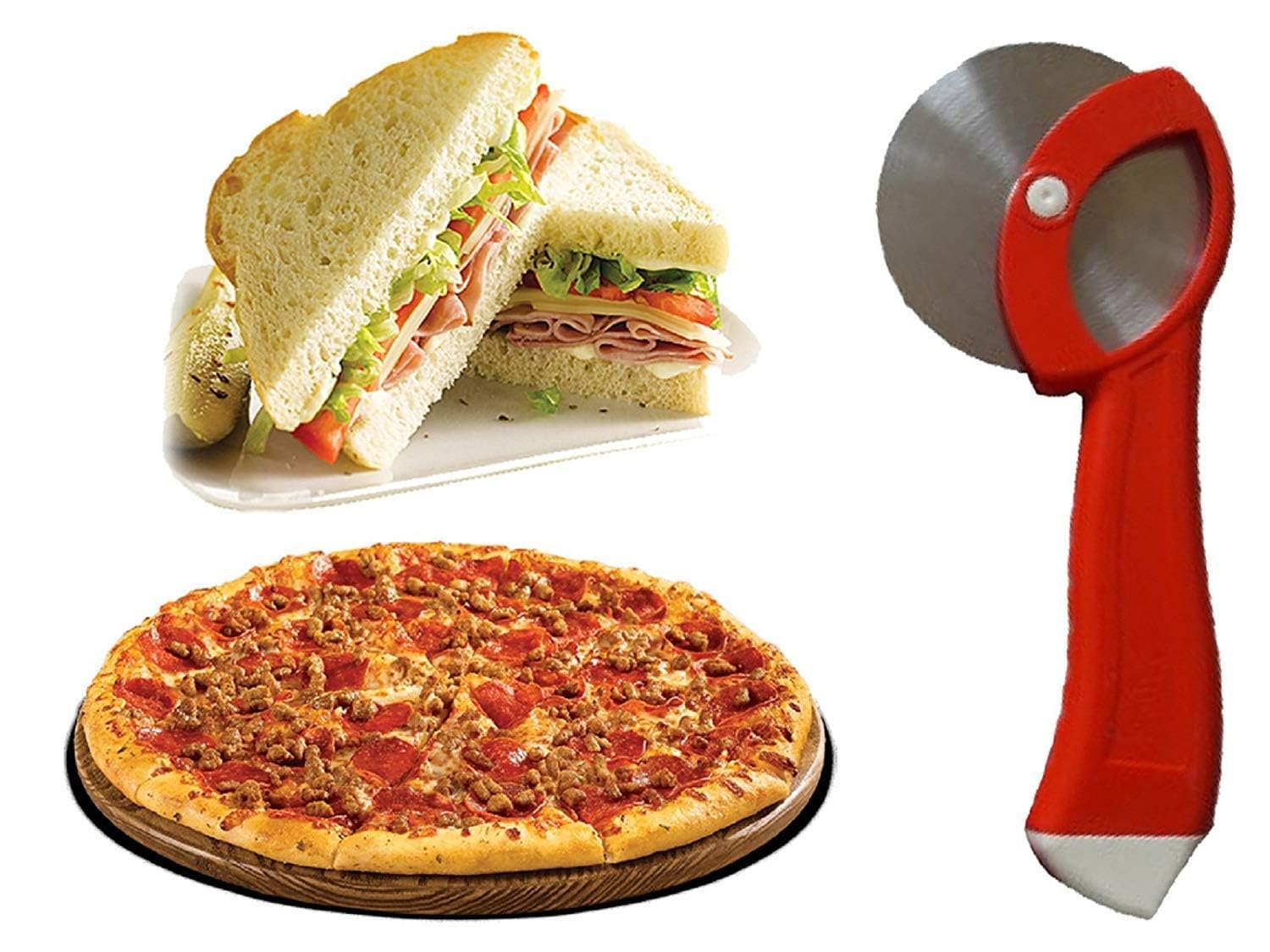 Stainless Steel Pizza Cutter - Slice Like a Pro -3