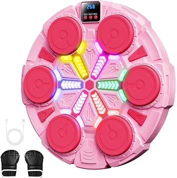 Music Punching Machine, Boxing Trainer with Rhythm Lights