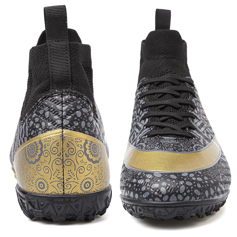 VTASQ Scarpe da Calcio Uomo All'aperto Sportivo Erba Tacchetti Teenager Adulto Training Alte Scarpe da Calcetto Spike Professionale Scarpe da Allenamento Unisex