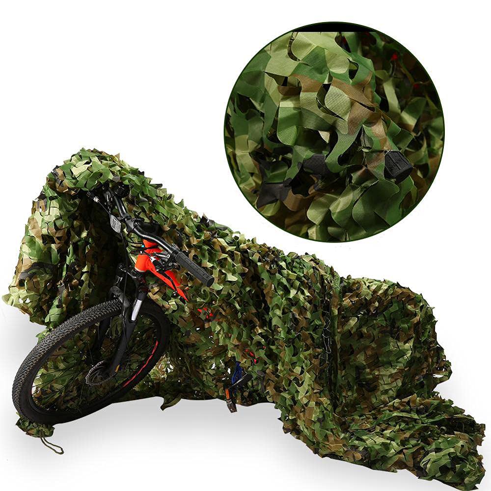 Jacht Camouflagenet, Tuin Bos Camping Schaduw Net, Militaire Camouflagenet, Outdoor Zonwering Thema Party Decoratie Auto Cover Camouflagenetten,Green-5x10m(16.4 * 32.8ft