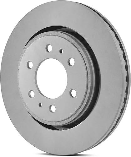 Goodyear | Rotor de freno trasero premium (2) para: Ford Fusion (2006-2012); Lincoln MKZ (2007-2012); Lincoln Zephyr (2006); Mazda 6 (2003-2013);