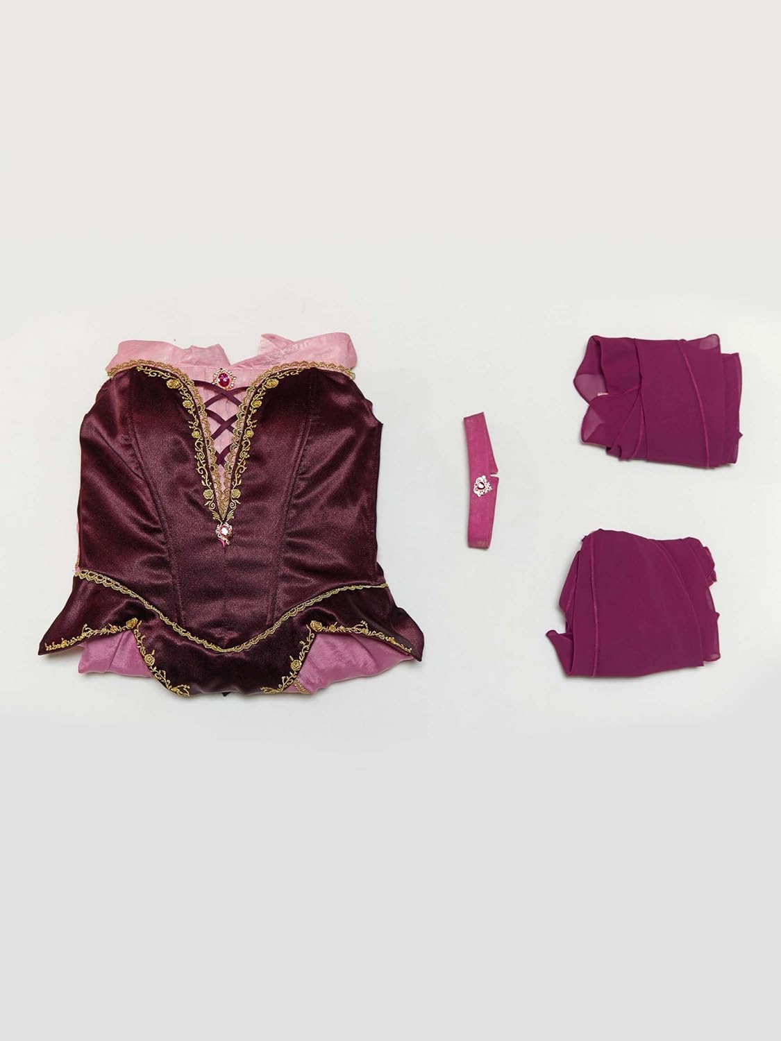 Cosplay.fm Premium Ver Sleeping Princess Cosplay Costume Medieval Dress with Ribbon and Choker