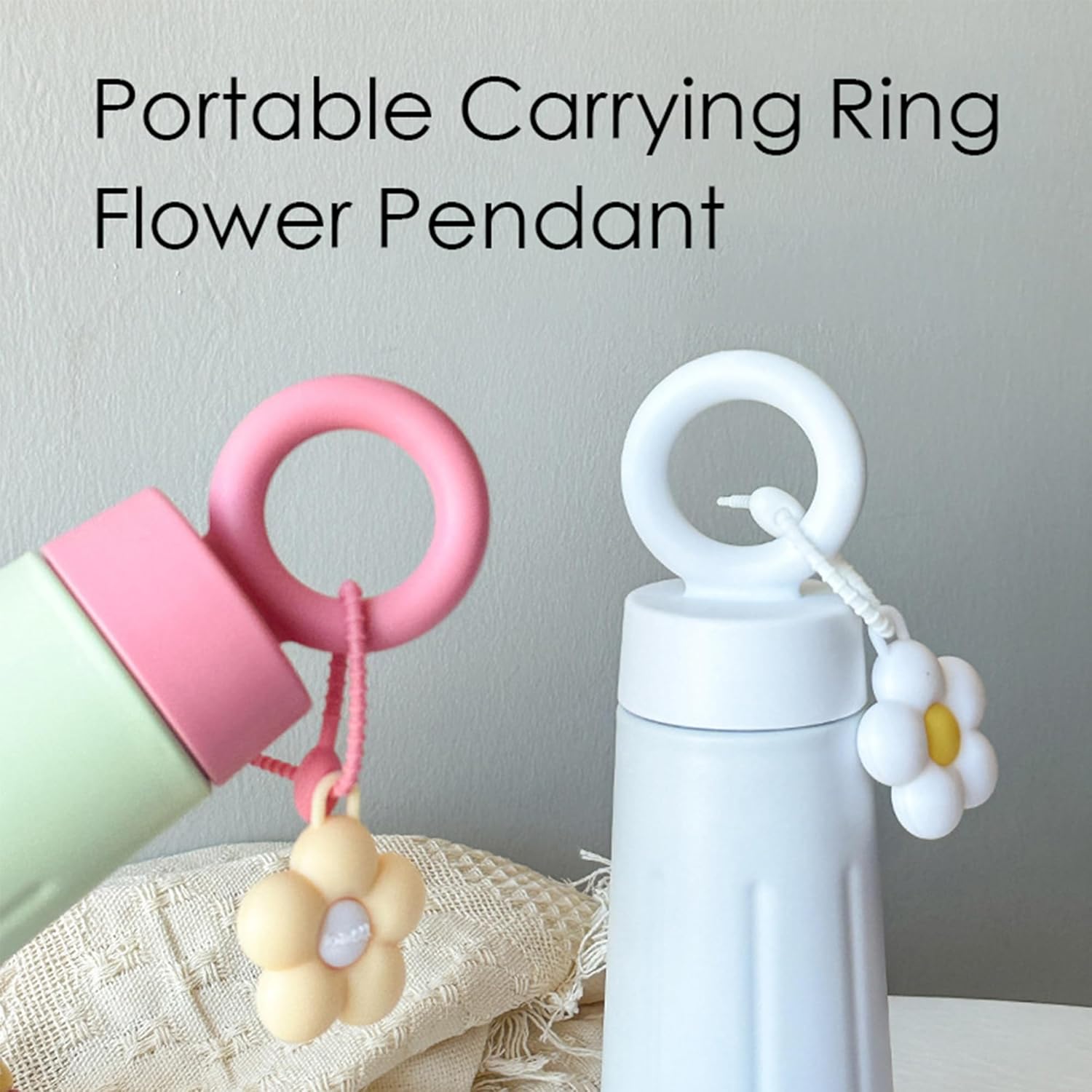 15 OZ Green Travel Coffee Mug F lower Insulated Reusable Coffee Cup with Lid Spill Proof Stainless Steel Coffee Mug For Hot and Iced Cold Drinks - Image 3