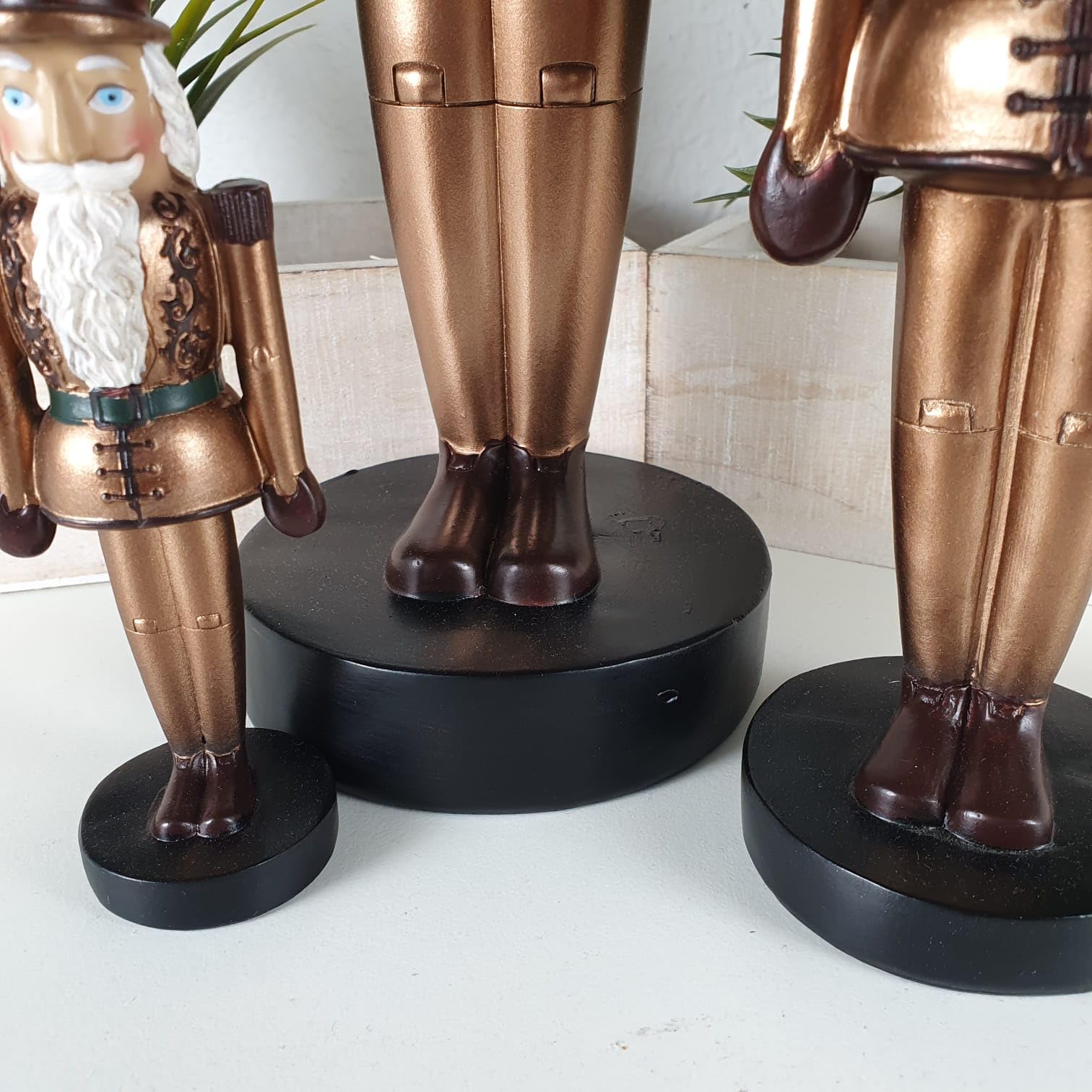 Deko, Nussknacker Figur im 3er Set 39 cm - Christmas Deko - Wohnzimmer Figur