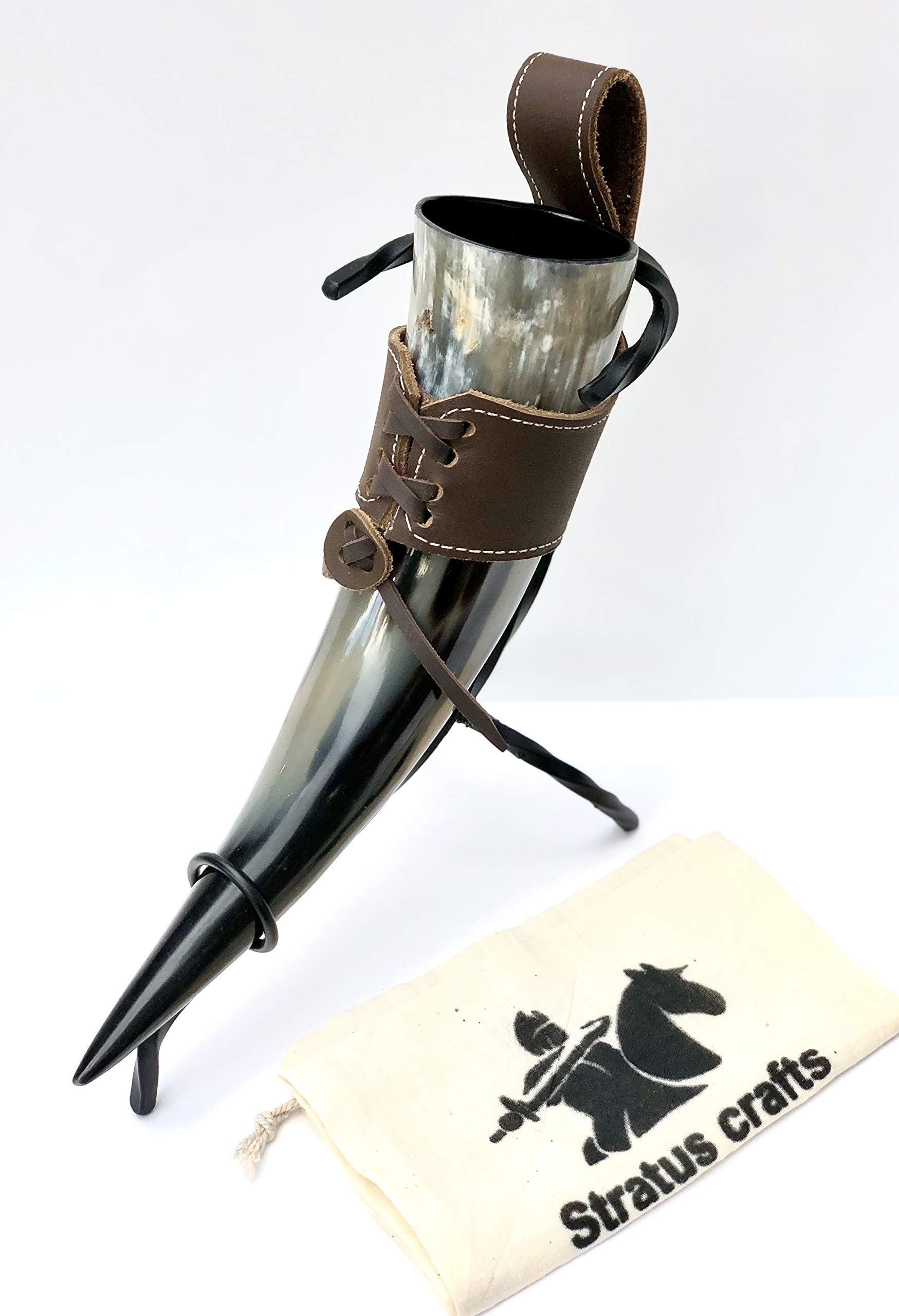 Buy Stratuscrafts Genuine Viking Drinking OxHorn Authentic Medieval