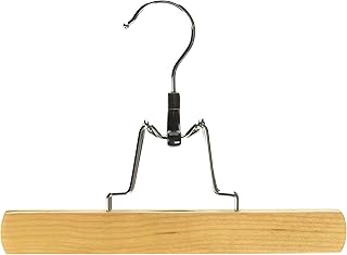 Whitmor GRADE A Natural Wood Slack Hangers (Set of 5)