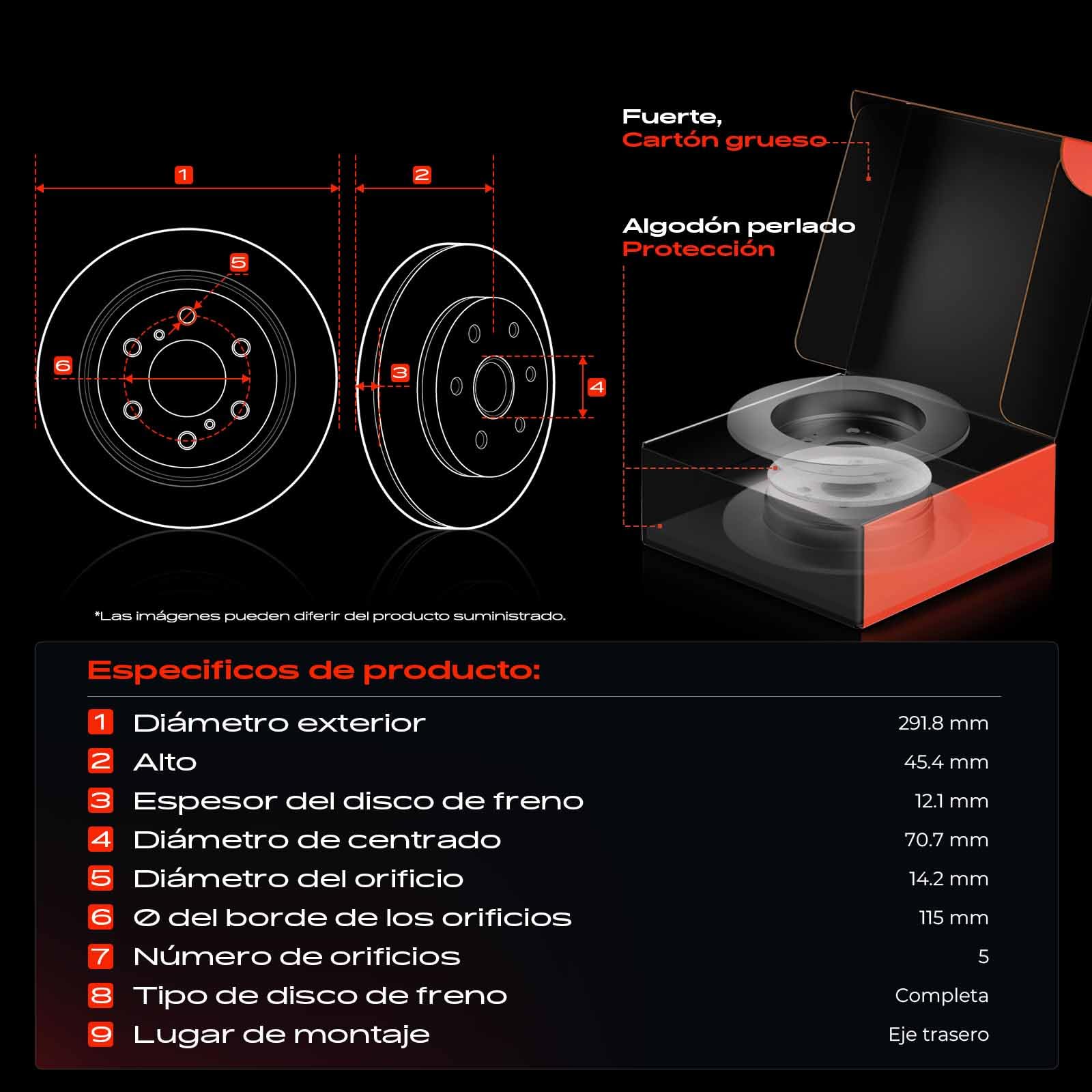 Frankberg 2 discos de freno 4 pastillas de freno | Compatible con: Astra J Saloon, Ampera R12, Cruze Hatchback J305, Cascada W13, Cruze Station Wagon J308, Cruze J300