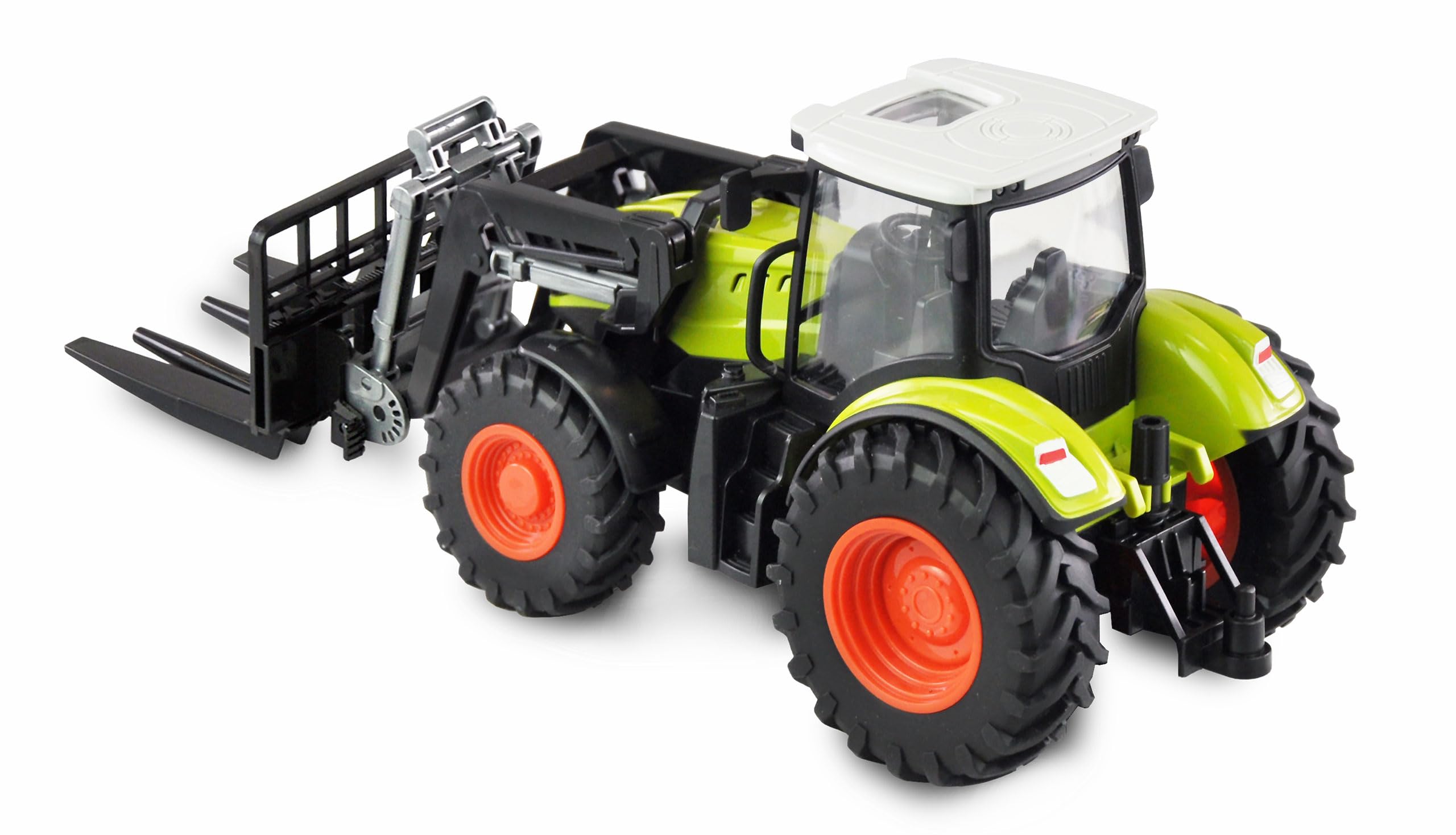 Amewi trattore con pacchetto di accessori XL, luce e suono, 1:24 RTR verde RC telecomandati