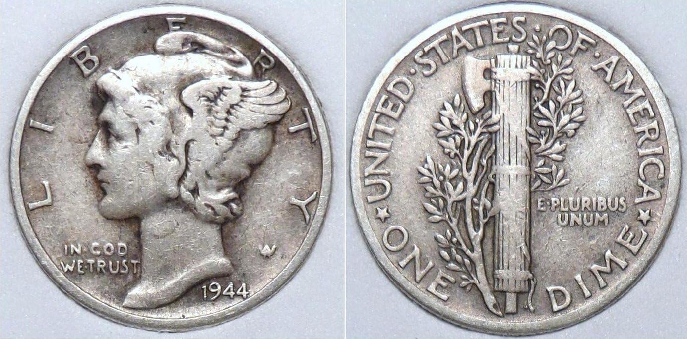 1944 Mercury Dime - 90% Silver
