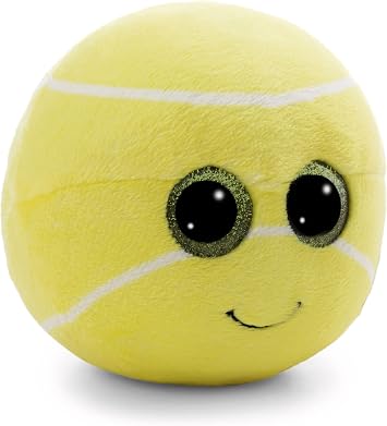Glubschis 63030 Cuddly Toy Tennis Ball Dennis 13 cm - Yellow - Soft Plush Toy - Cute Plush Toy for Cuddling and Playing, for Children and Adults, Great Gift Idea
