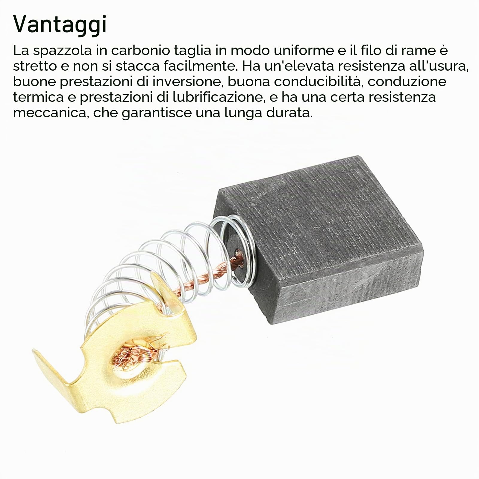 PATIKIL Carbonio Spazzole Spazzola Carbone Ricambio 18x17x7mm per Motori Elettrici Potenza Strumento Angolo Smerigliatrice Tavolo Ricambio Parte Riparazione, 4pz