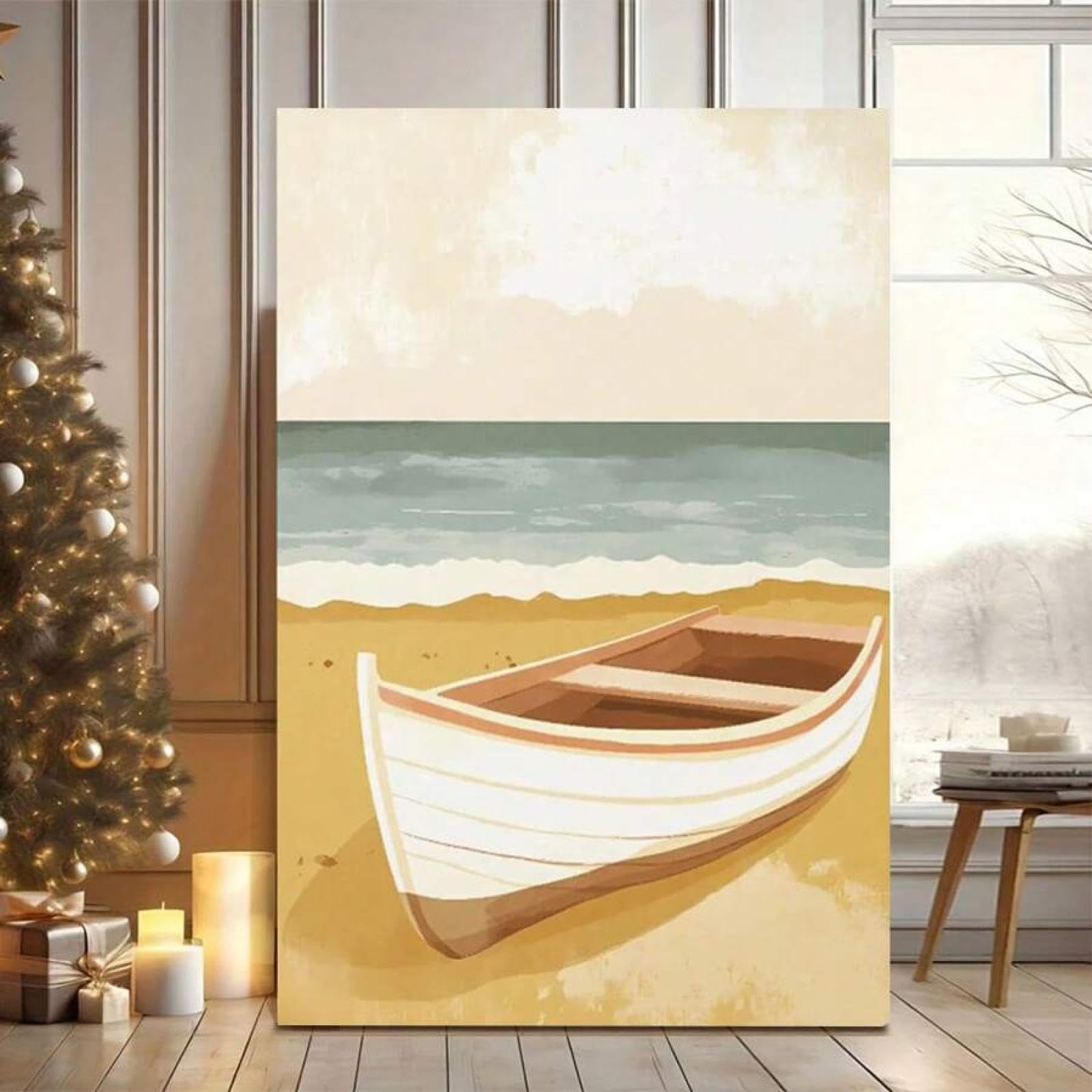 Illustration bateau vintage pour transformer un mur vide - 8