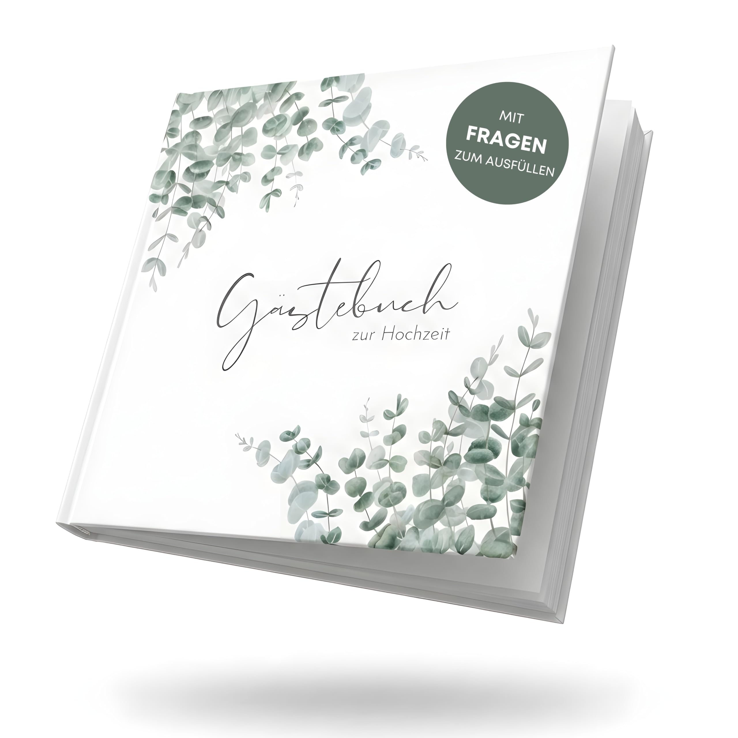 MAVANTO Gästebuch Hochzeit mit Fragen zum Ausfüllen - Hochwertiges Hochzeitsgästebuch für unvergessliche Erinnerungen