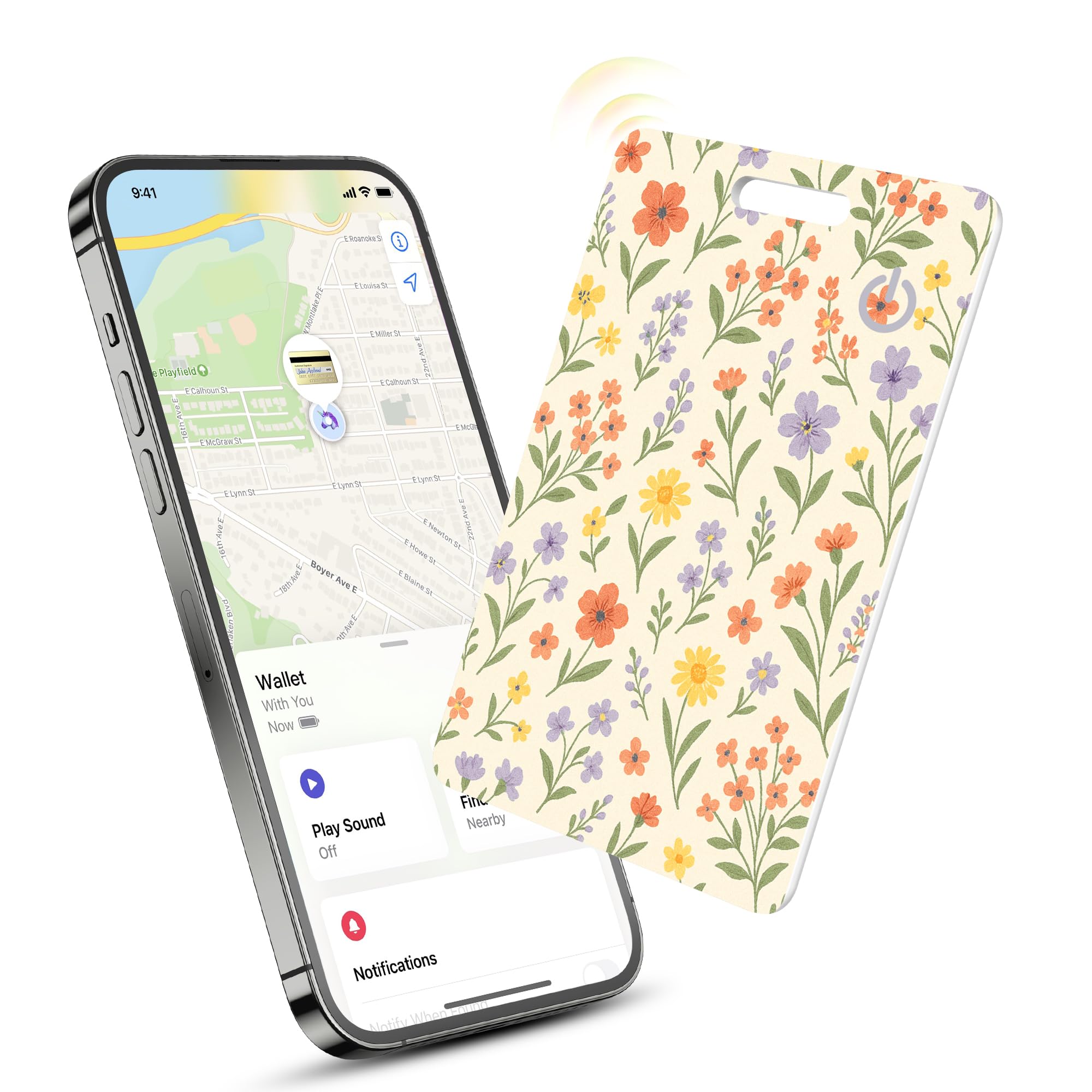 1 Pcs Bluetooth Tracker Smart Finder, Smart Card Wallet Finder GPS Tracker, Keys Finder, and Item Locator for Keys, Bags-image-46
