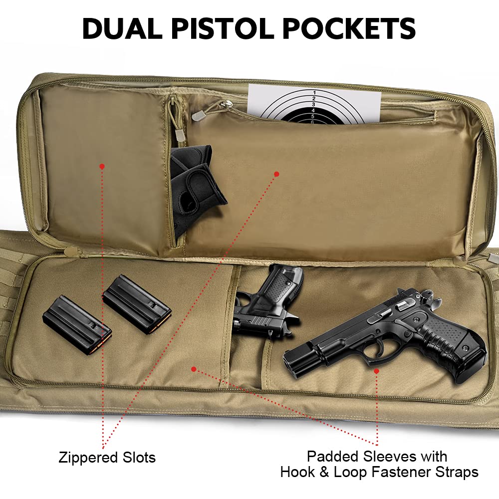 SINSEN Soft Rifle Case, Gun Bag for AK AR15 Pistol Shotgun Bullpup