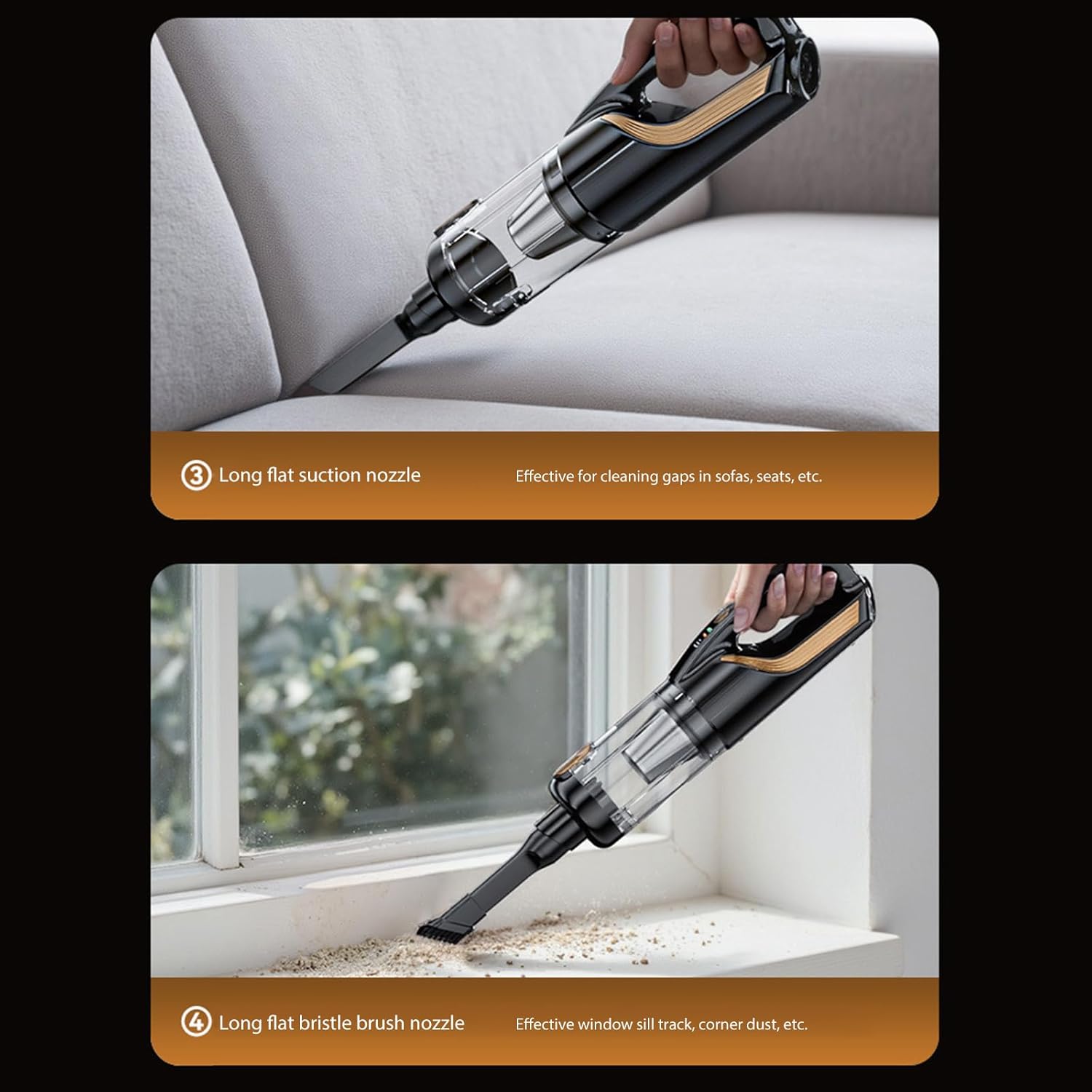 High Suction Portable Auto Vacuum 18000PA Charging Compact ABS for Pet Hair Vehicle Home Use USB Rechargeable Car Vacuum