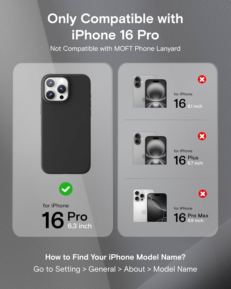 iPhoneアクセサリー MOFT SNAP CASE MOVAS iPhone 16 Pro MOFT Capa Snap MOVAS™ para iPhone 16 Pro, compatível com