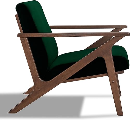 Miniatura 20 de Zola - Silla moderna de mediados de siglo, muebles de sala de estar, beige/roble Beige/Roble,Terciopelo rubor/Nogal,Terciopelo