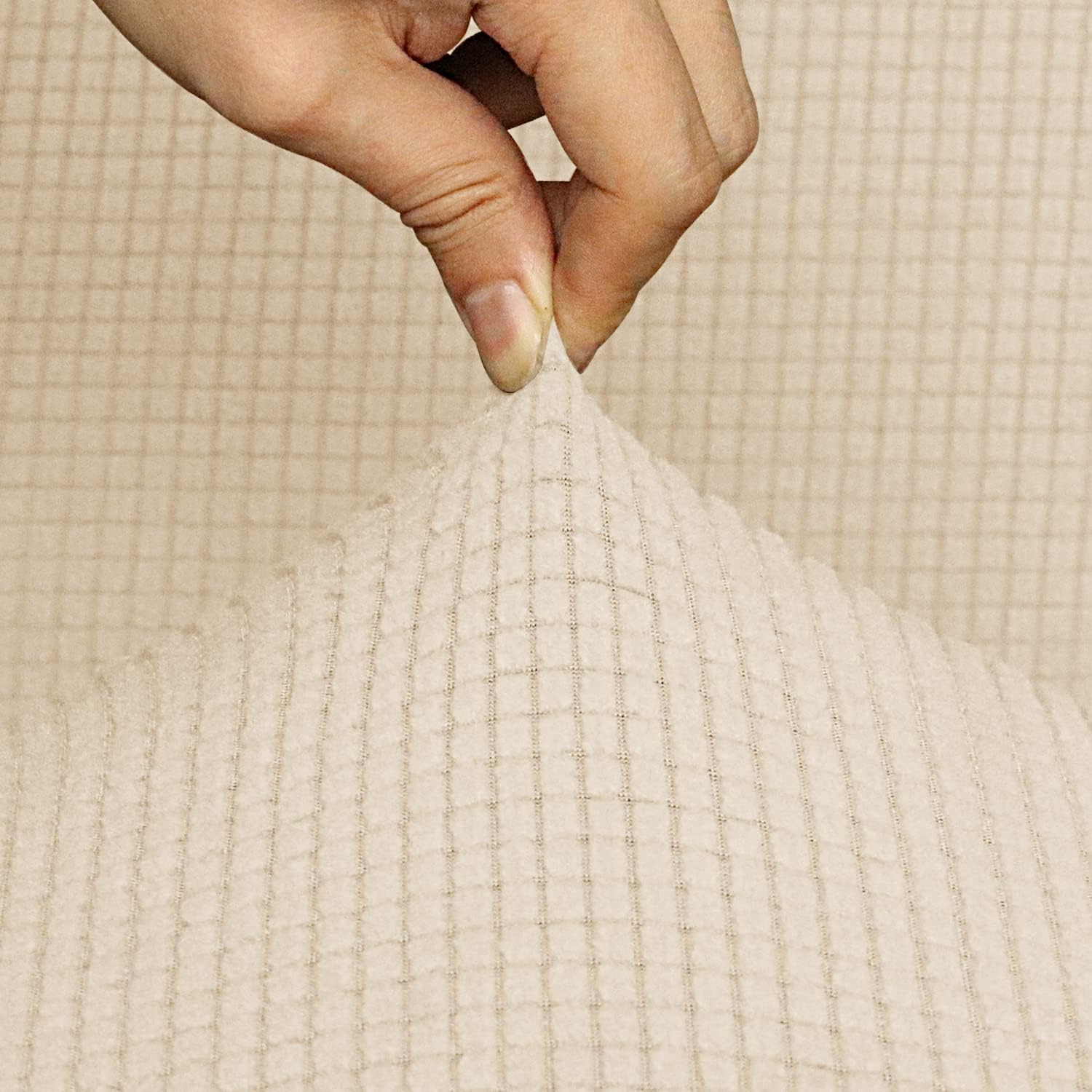 Dining Chair Cover Stretch Velvet Upholstered Side Dining Chair Cover Slipcover Curved Back Mid Century Modern Accent Dining Chair Covers for Kitchen Living Room,Beige a,4PCS